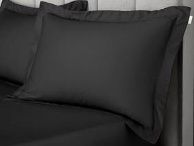 Bianca Fine Linens Cotton Sateen Black Pillowcases4