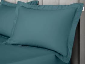 Bianca Fine Linens Cotton Sateen Teal Pillowcases3