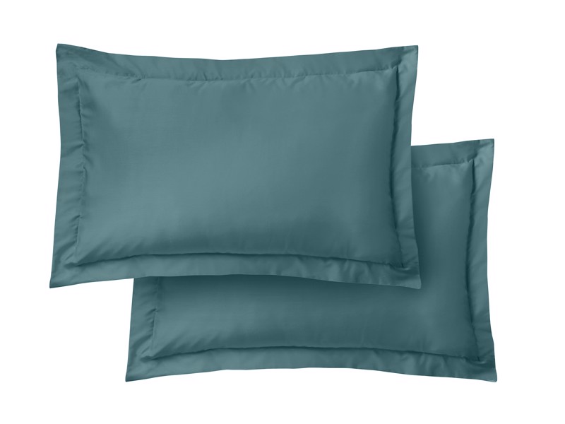 Bianca Fine Linens Cotton Sateen Teal Pillowcases7