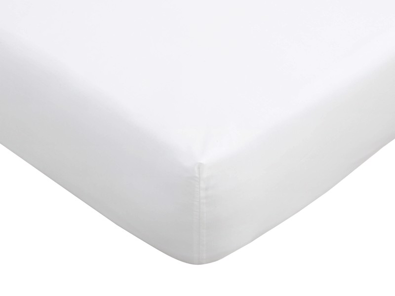 Bianca Fine Linens Egyptian Cotton White Fitted Sheet1