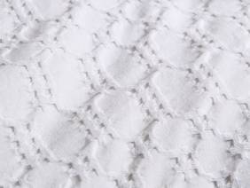 Bianca Fine Linens Waffle Cotton Circles White Duvet Cover Set5