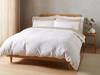 Bianca Fine Linens Waffle Cotton Circles White Duvet Cover Set1