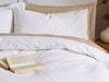 Bianca Fine Linens Waffle Cotton Circles White Duvet Cover Set3