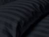 Bianca Fine Linens Cotton Satin Stripe Black Duvet Cover Set4