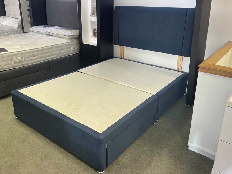 Highgrove Beds Double Size - CLEARANCE - Ex-Showroom - Grace Marine Halton Headboard and Bed Base2