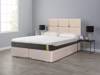 Tempur King Size - CLEARANCE - Ex-Showroom - Biscuit Buttoned Headboard and Sensation Elite Divan Bed1