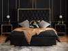 Land Of Beds Maya Black Fabric Bed Frame2