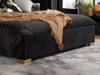 Land Of Beds Maya Black Fabric Bed Frame3