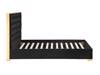 Land Of Beds Maya Black Fabric Bed Frame6