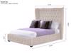 Land Of Beds Somerset Fabric Double Bed Frame6