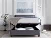 Land Of Beds Kennedy Vogue Grey Fabric Super King Size Ottoman Bed2