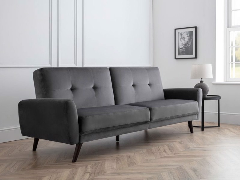 Land Of Beds 3 Seater - CLEARANCE STOCK - Abbey Grey Sofa Bed1