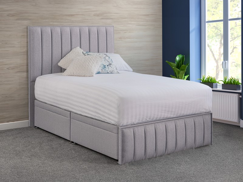 Land Of Beds Lunar Grand Fabric Double Bed Frame1