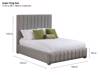 Land Of Beds Austen Fabric Double Bed Frame11