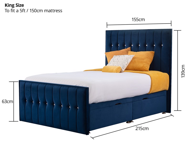 Land Of Beds Moonshine Double Bed Frame10