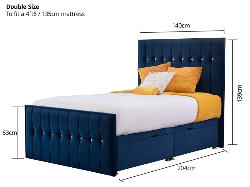 Land Of Beds Moonshine Double Bed Frame9