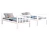 Land Of Beds Eliot White Wooden Single Bunk Bed4