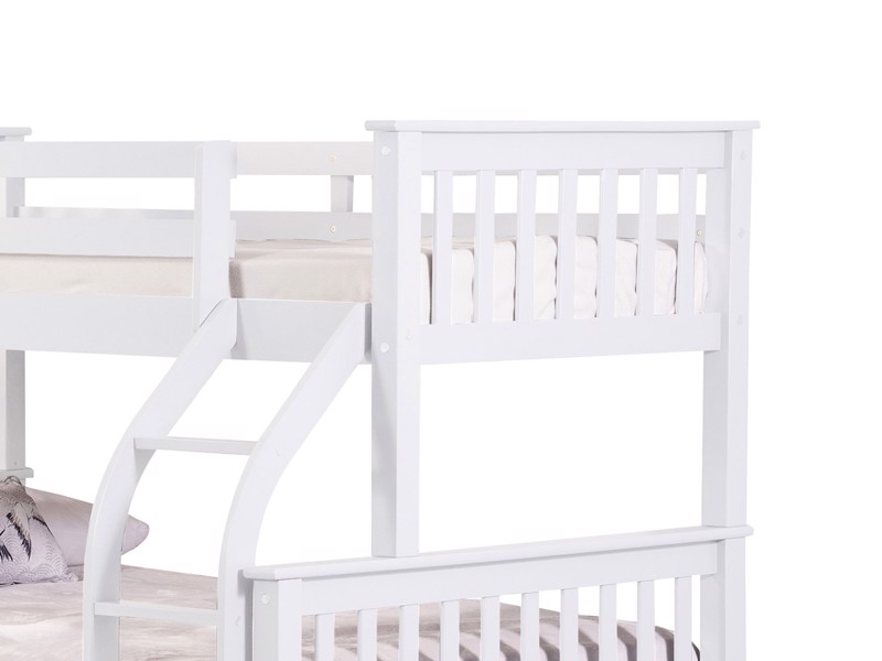 Land Of Beds Orwell White Wooden Bunk Bed3