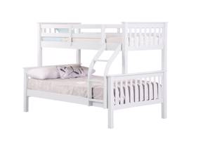 Land Of Beds Orwell White Wooden Bunk Bed2