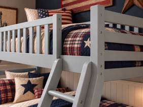 Land Of Beds Nocturne Grey Wooden Bunk Bed4