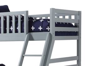 Land Of Beds Nocturne Grey Wooden Bunk Bed4