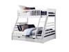 Land Of Beds Nocturne White Wooden Double Bunk Bed3