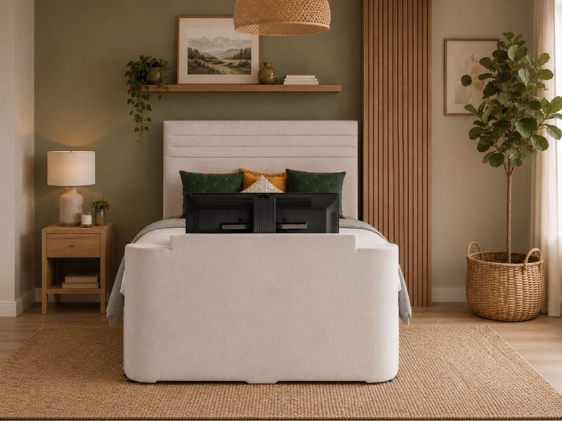 Land Of Beds Marina Fabric TV Bed3