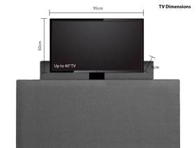 Land Of Beds Marina Fabric TV Bed11