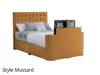 Land Of Beds Talia Fabric Super King Size TV Bed4