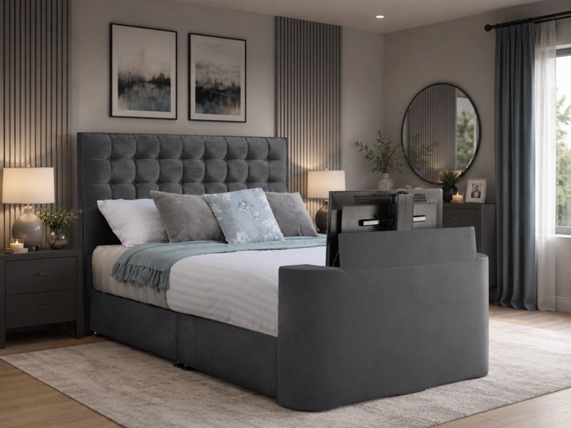 Land Of Beds Talia Fabric TV Bed1