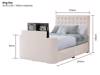 Land Of Beds Talia Fabric Super King Size TV Bed4