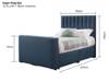 Land Of Beds Moonshine Fabric Super King Size TV Bed10