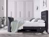 Land Of Beds Taylor Slate Fabric Double TV Bed1