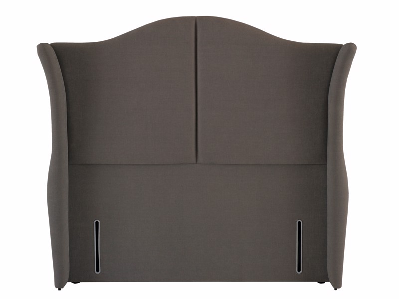 Hypnos European King Size - CLEARANCE STOCK - Premium Pewter Haze Katherine Winged Headboard1