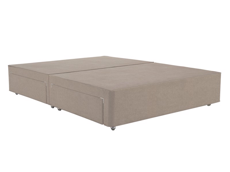 Hypnos Super King Size - CLEARANCE STOCK - Tweed Stone Firm Edge Open Coil Bed Base1