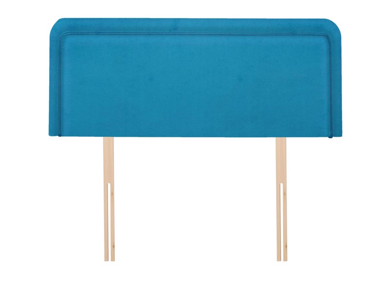 Land Of Beds King Size - CLEARANCE STOCK - Plush Velvet Teal Venice King Size Headboard1