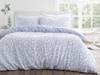 Bianca Fine Linens Shadow Leaves Blue Duvet Cover Set2