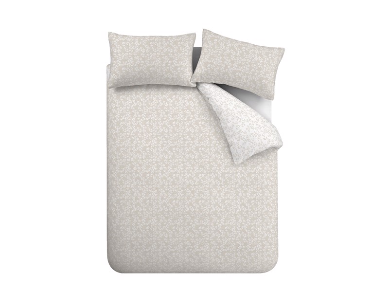Bianca Fine Linens Shadow Leaves Natural Duvet Cover Set5