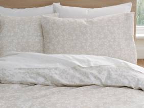 Bianca Fine Linens Shadow Leaves Natural Duvet Cover Set3
