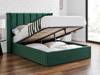 Land Of Beds Brimsley Emerald Green Fabric Ottoman Bed2