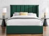 Land Of Beds Brimsley Emerald Green Fabric Ottoman Bed3