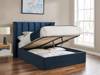 Land Of Beds Brimsley Navy Blue Fabric Ottoman Bed2