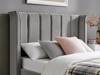 Land Of Beds Brimsley Silver Grey Fabric Ottoman Bed4