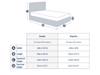 Land Of Beds Brimsley Silver Grey Fabric Ottoman Bed6
