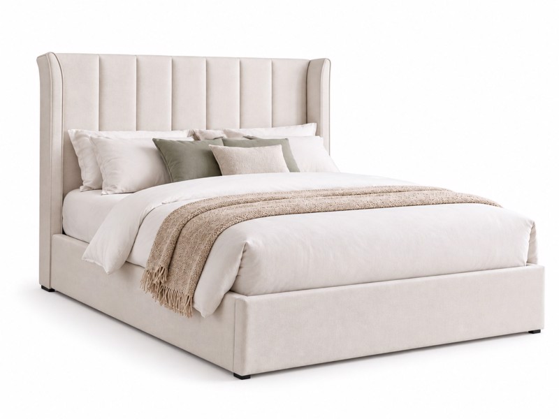 Land Of Beds Brimsley Natural Fabric Ottoman Bed5