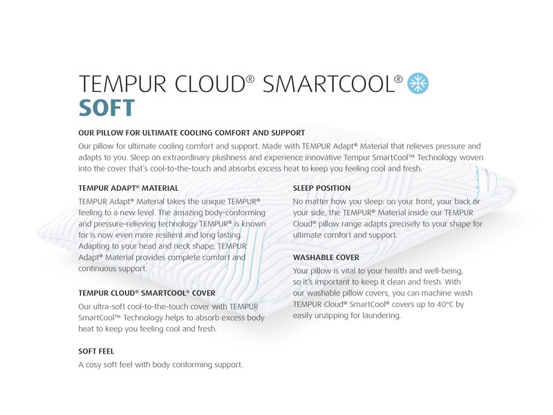 Tempur Cloud SmartCool Soft Standard Pillow5