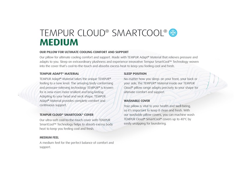 Tempur Cloud SmartCool Medium Pillow6