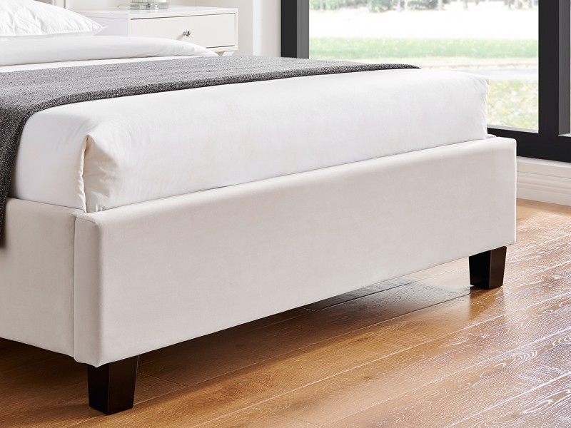 Land Of Beds Brimsley Natural Fabric King Size Bed Frame4