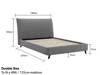 Land Of Beds Daphne Dove Grey Fabric Bed Frame5