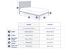 Land Of Beds Daphne Ivory Fabric Bed Frame5